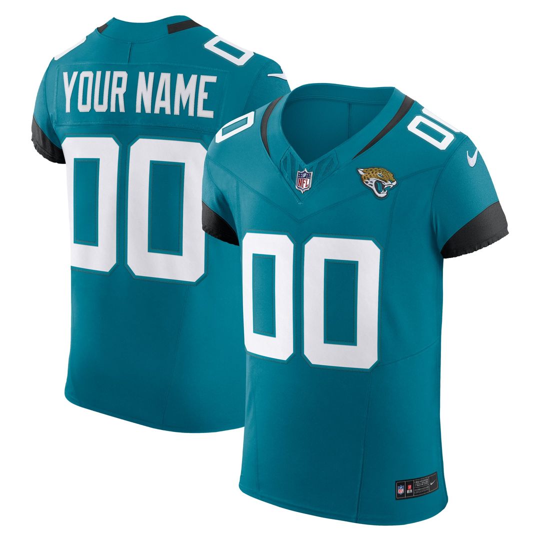 Jacksonville Jaguars Nike Teal Vapor FUSE Elite Custom Jersey