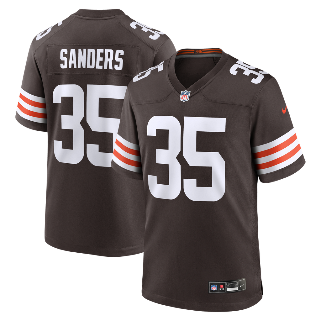 Cleveland Browns Raheim Sanders Nike Brown Game Jersey