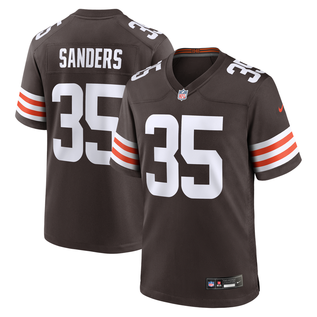 Cleveland Browns Raheim Sanders Nike Brown Game Jersey