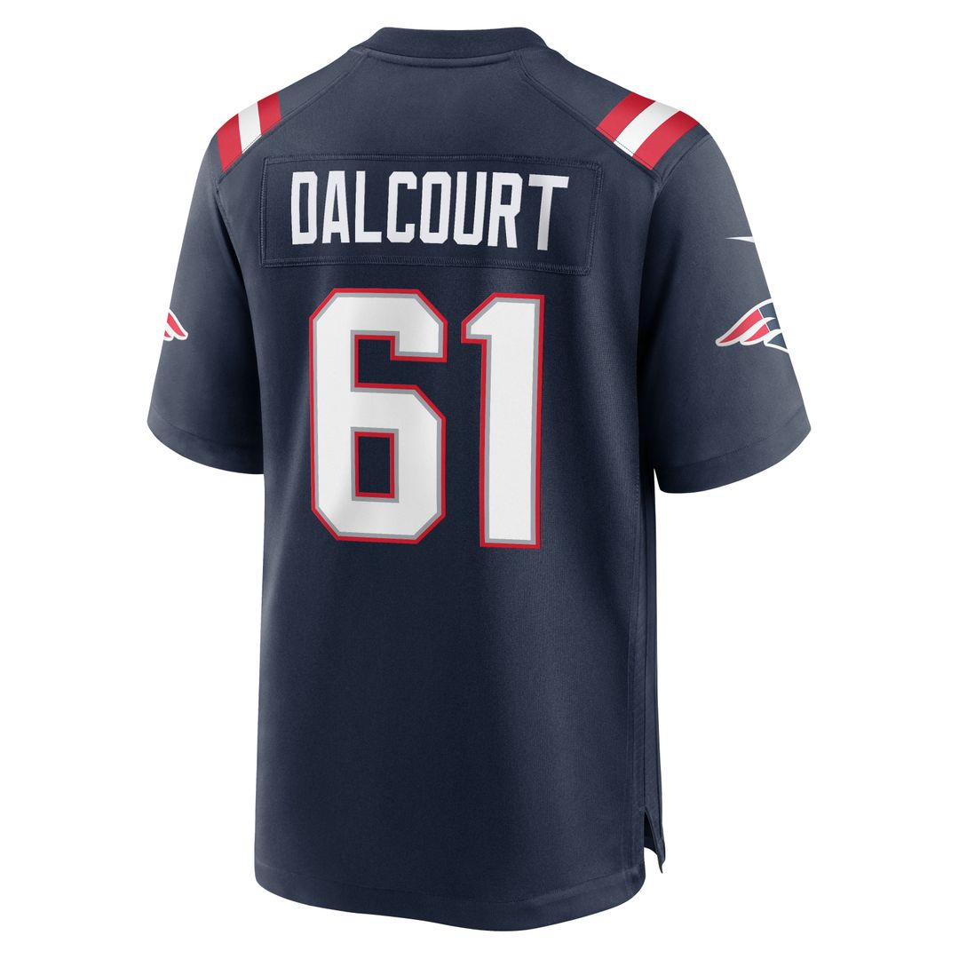 New England Patriots Darrian Dalcourt Nike Navy Game Jersey