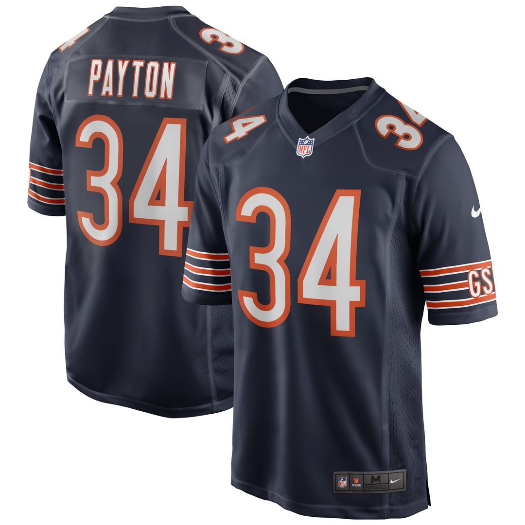 Chicago Bears Walter Payton Nike Navy Retired Player Game Jersey
