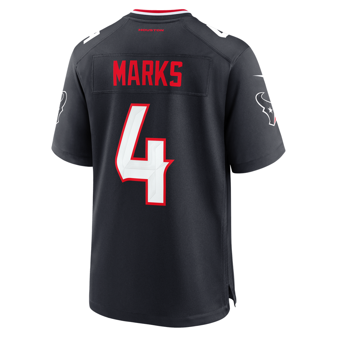 Houston Texans Woody Marks Nike Navy Game Jersey
