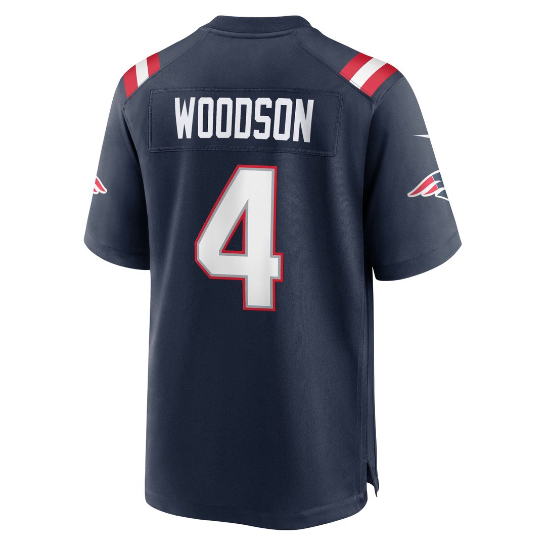 New England Patriots Craig Woodson Nike Navy Game Jersey
