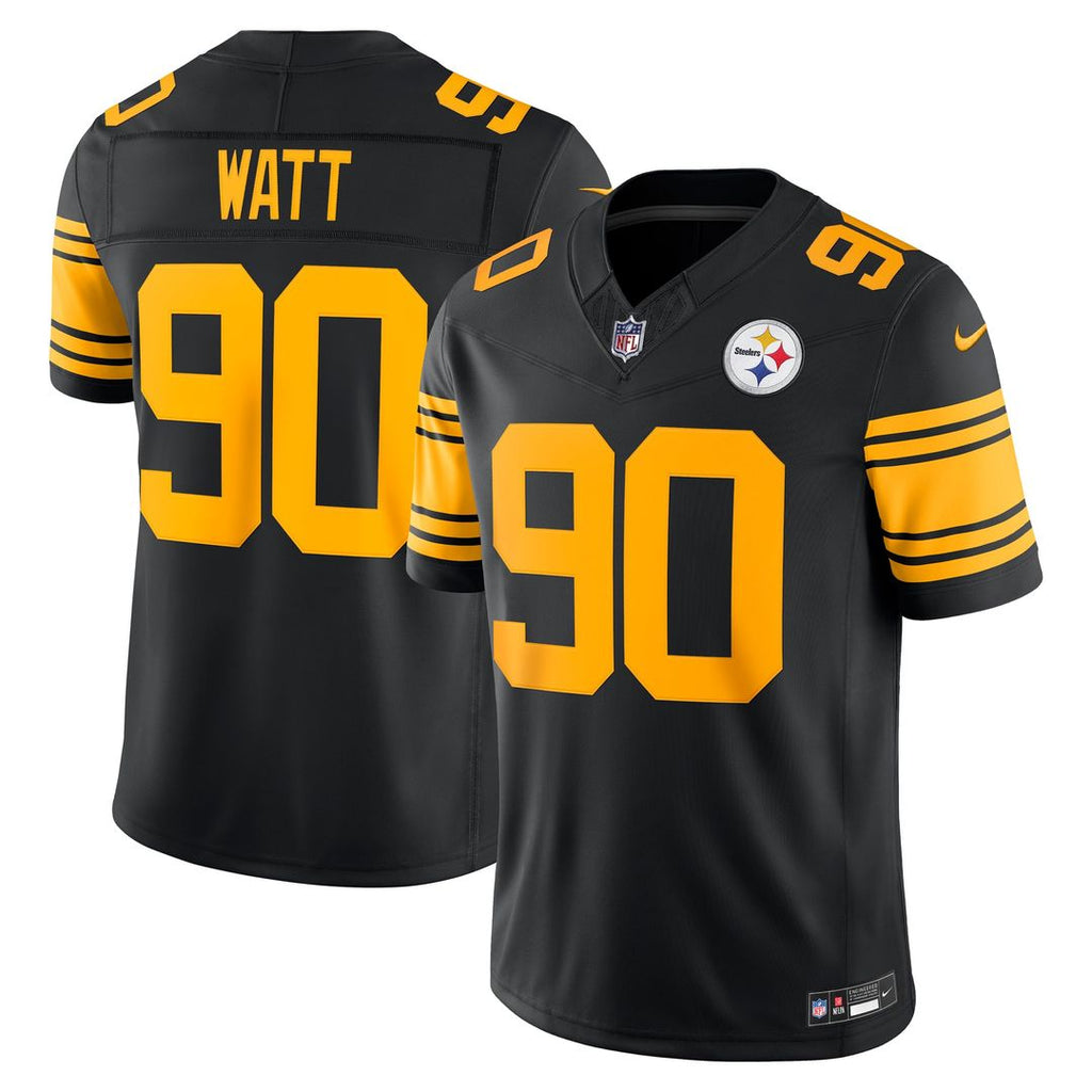 Pittsburgh Steelers T.J. Watt Nike Black Alternate Vapor FUSE Stitched Limited Jersey
