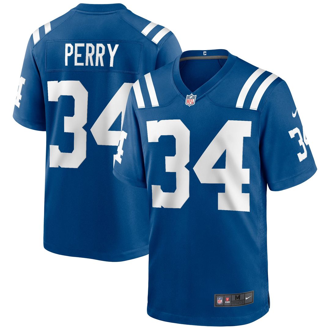 Indianapolis Colts Joe Perry Nike Royal Retired Player Game Jersey