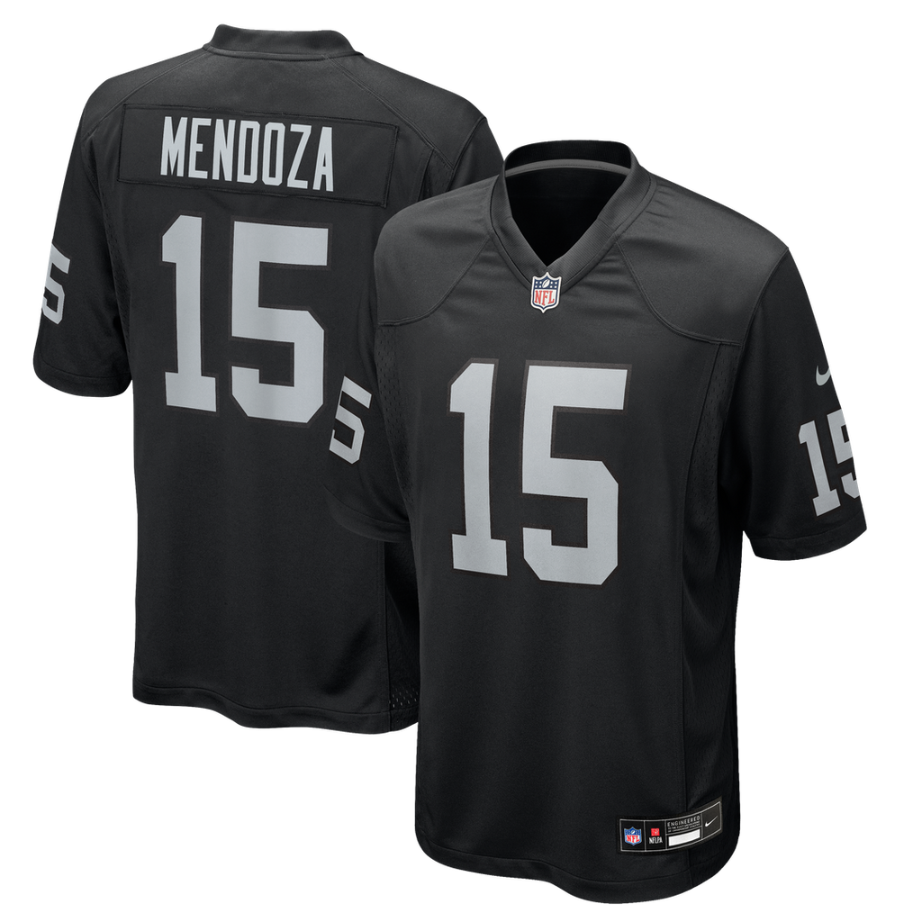 Las Vegas Raiders Fernando Mendoza Nike Black Game Jersey