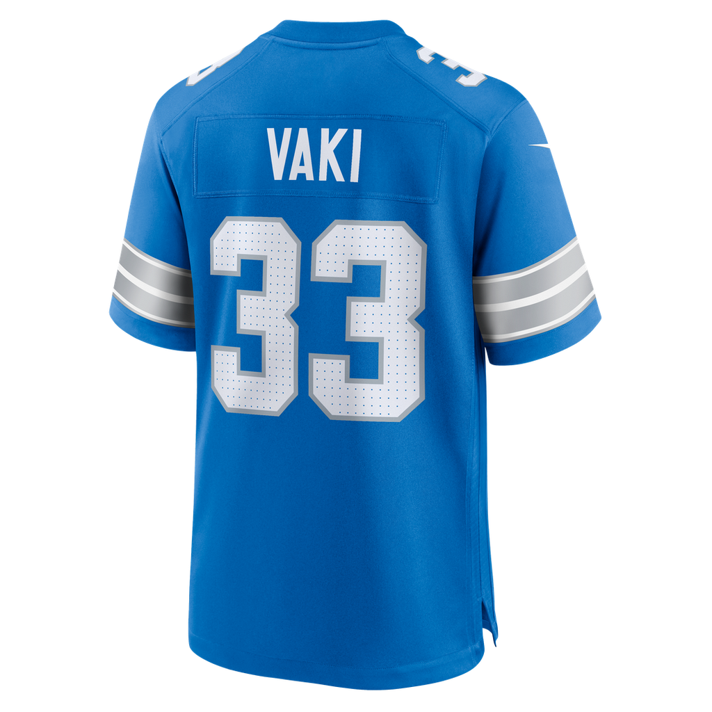 Detroit Lions Sione Vaki Nike Blue Game Jersey