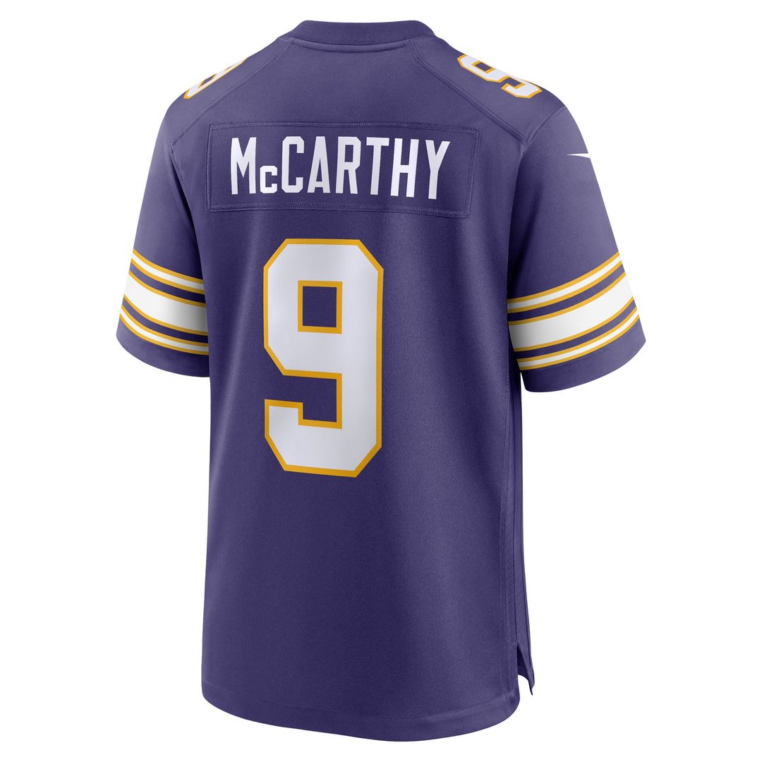 Minnesota Vikings J.J. McCarthy Nike Purple 2nd Alternate Game Jersey
