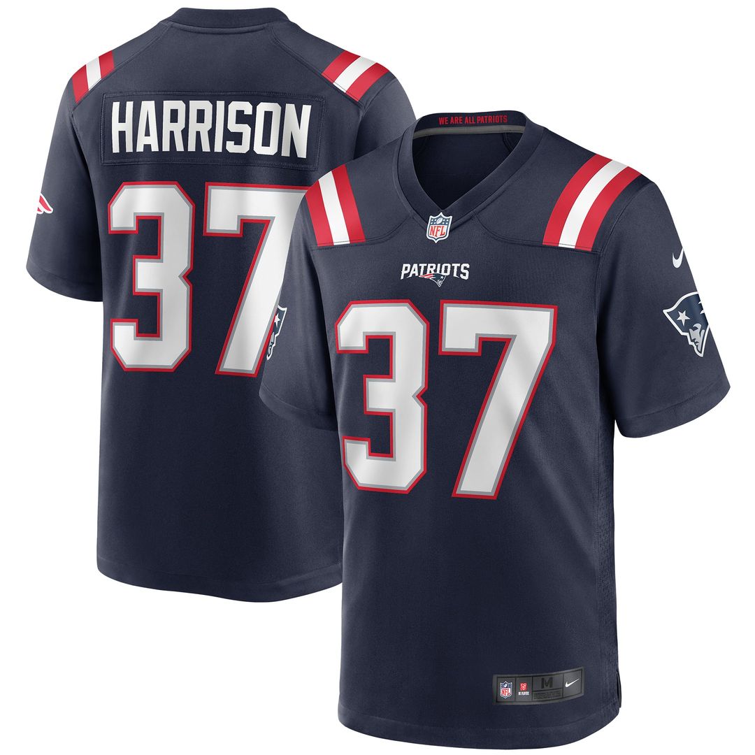 New England Patriots Rodney Harrison Nike Navy Retired Player Game Jersey