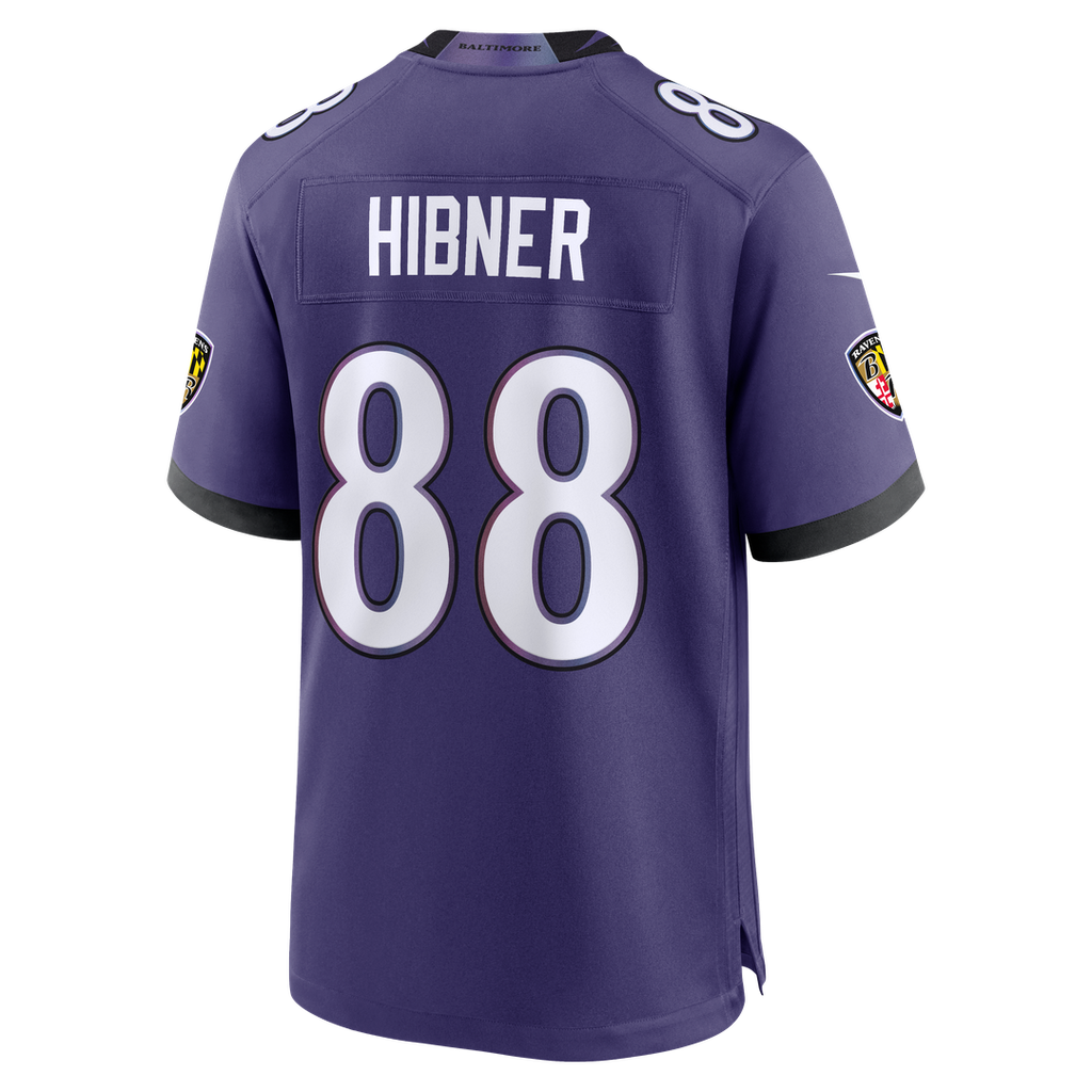 Baltimore Ravens Matthew Hibner Nike Purple Game Jersey