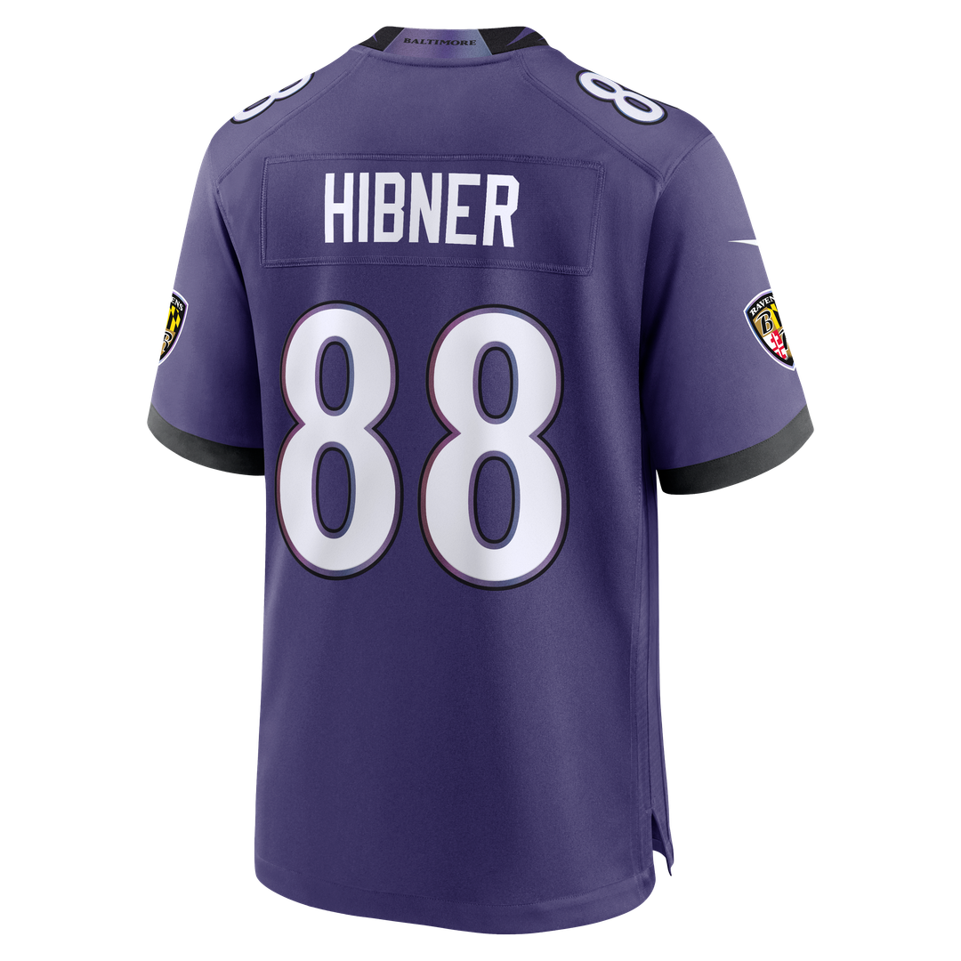 Baltimore Ravens Matthew Hibner Nike Purple Game Jersey