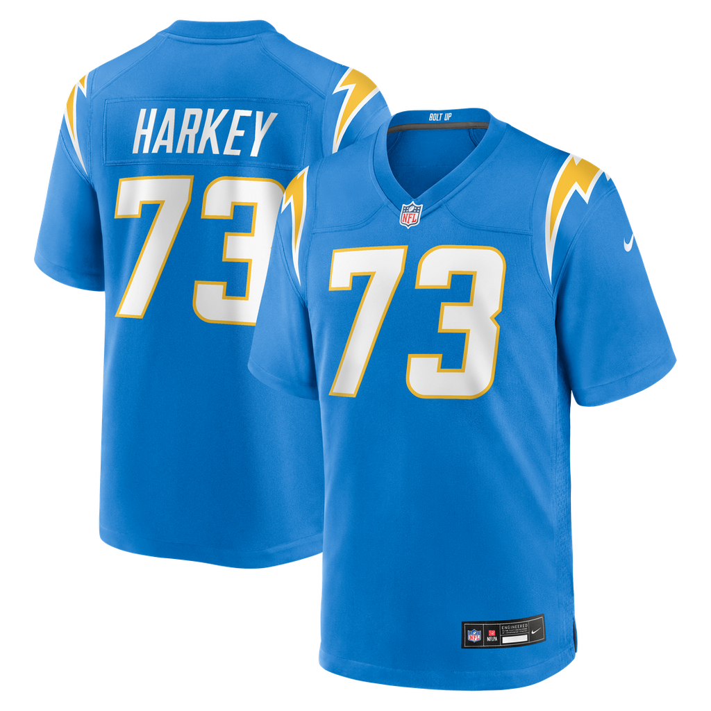 Los Angeles Chargers Alex Harkey Nike Powder Blue Game Jersey