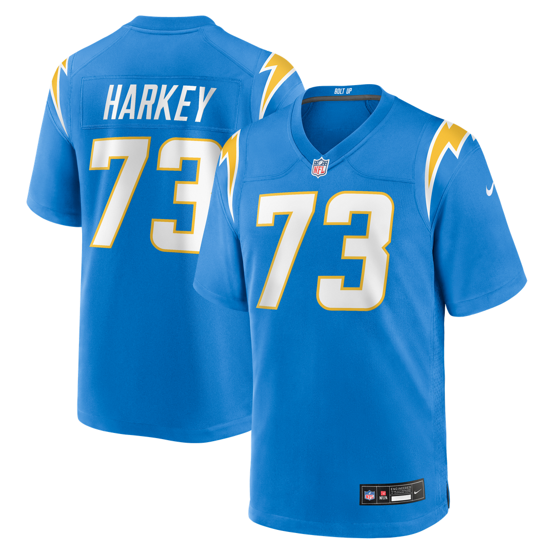 Los Angeles Chargers Alex Harkey Nike Powder Blue Game Jersey