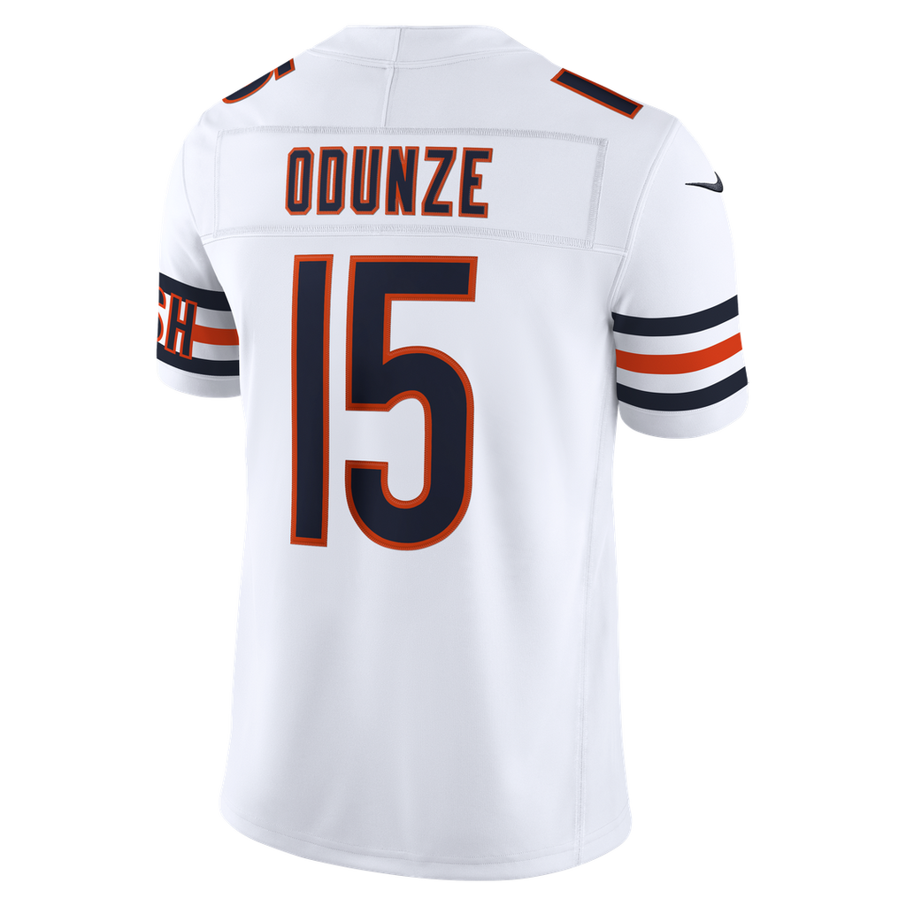 Chicago Bears Rome Odunze Nike White Vapor FUSE Stitched Limited Jersey