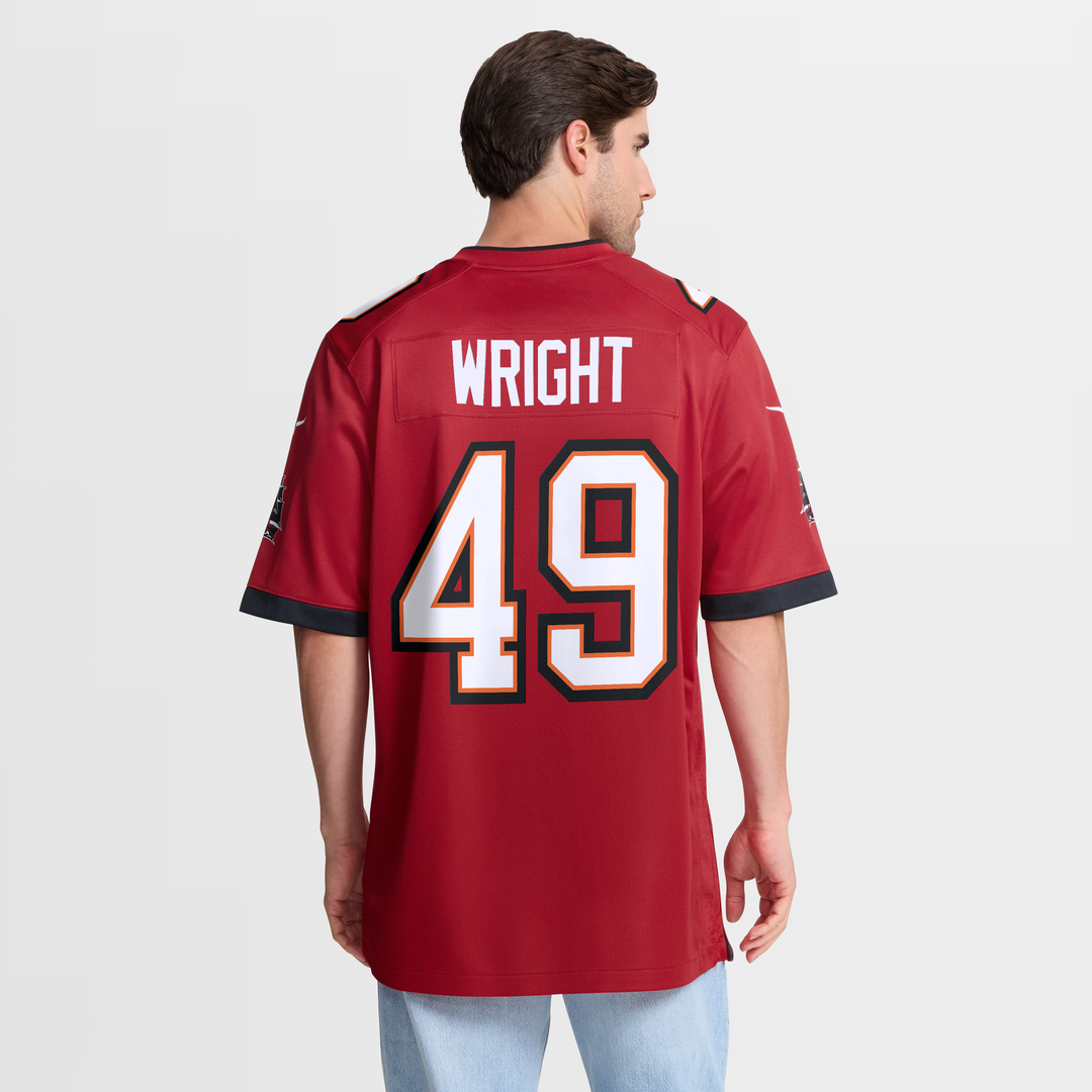 Tampa Bay Buccaneers Owen Wright Nike Red Game Jersey