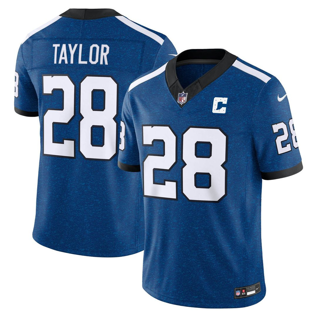 Indianapolis Colts Jonathan Taylor Nike Royal Alternate Indiana Nights Vapor FUSE Stitched Limited Jersey