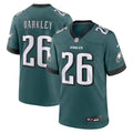 Philadelphia Eagles Saquon Barkley Nike Midnight Green Game Jersey
