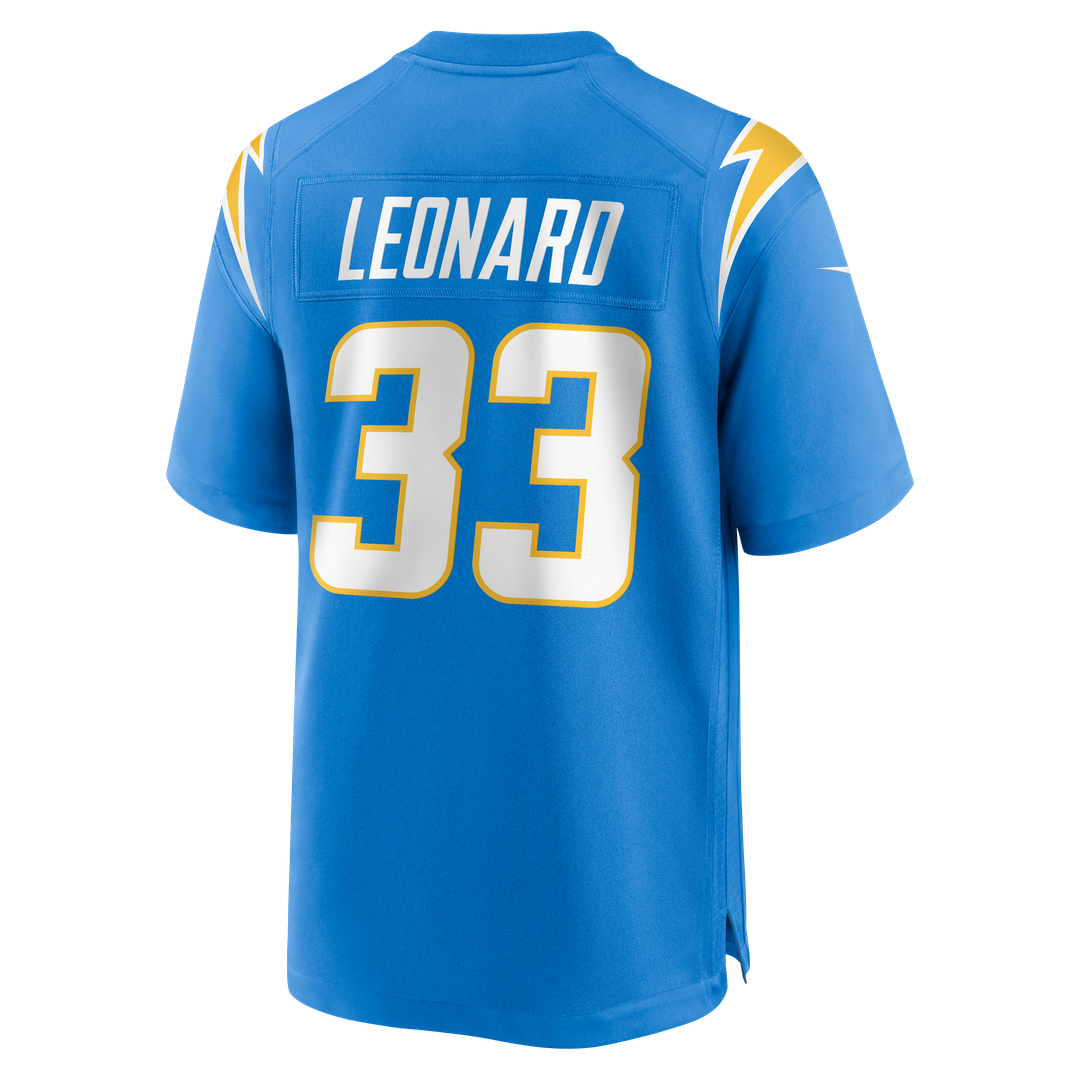 Los Angeles Chargers Deane Leonard Nike Powder Blue Game Jersey
