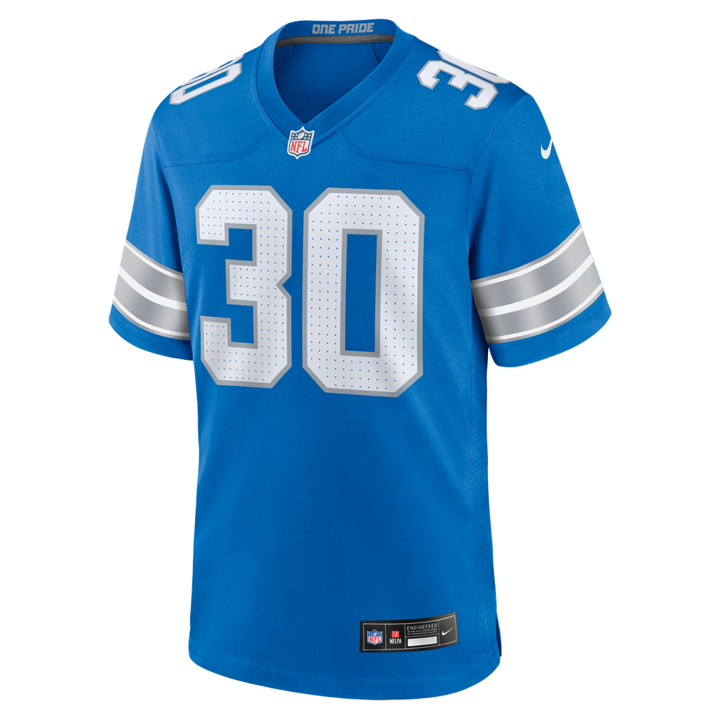Detroit Lions Khalil Dorsey Nike Blue Game Jersey