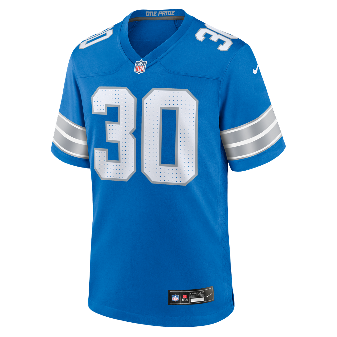 Detroit Lions Khalil Dorsey Nike Blue Game Jersey