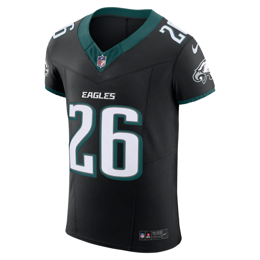 Philadelphia Eagles Saquon Barkley Nike Black Alternate Vapor FUSE Elite Jersey