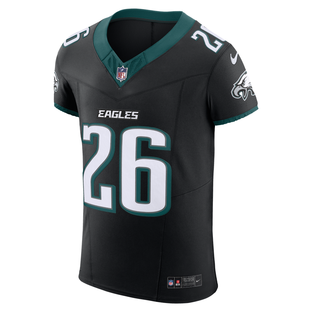Philadelphia Eagles Saquon Barkley Nike Black Alternate Vapor FUSE Elite Jersey