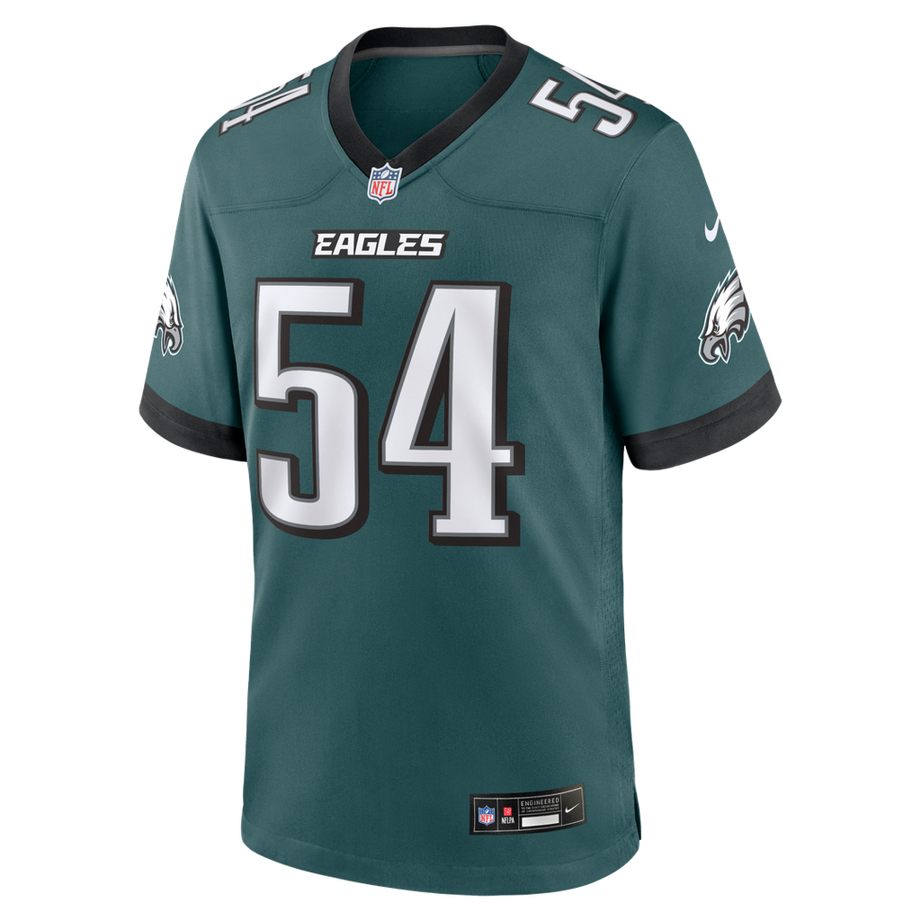 Philadelphia Eagles Jeremiah Trotter Jr. Nike Midnight Green Game Jersey