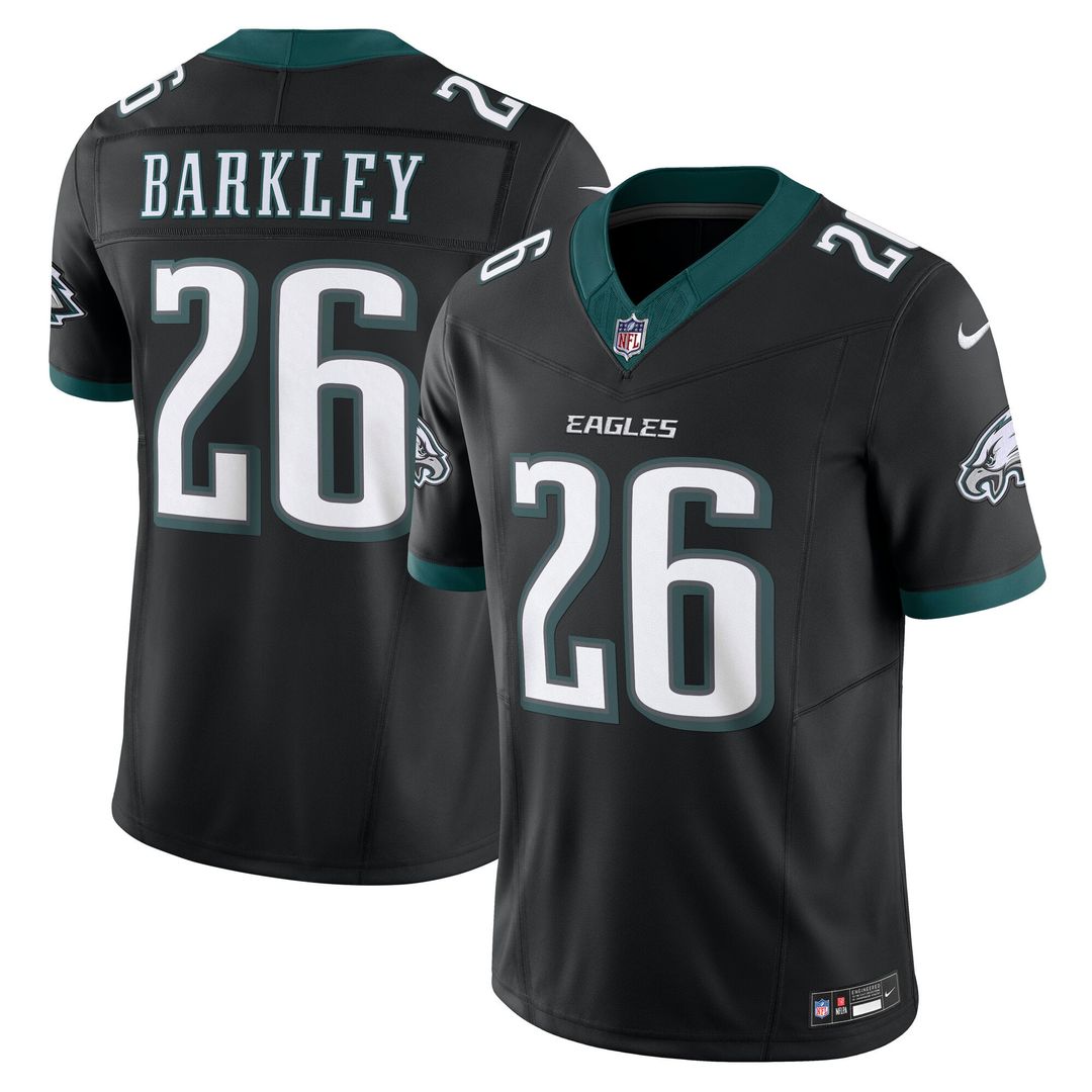 Philadelphia Eagles Saquon Barkley Nike Black Vapor FUSE Limited Jersey