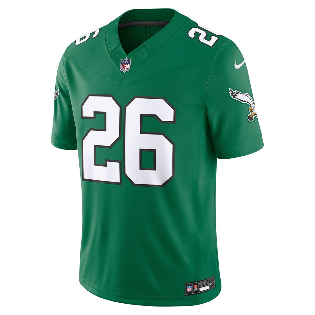Philadelphia Eagles Saquon Barkley Nike White Vapor FUSE Stitched Limited Jersey
