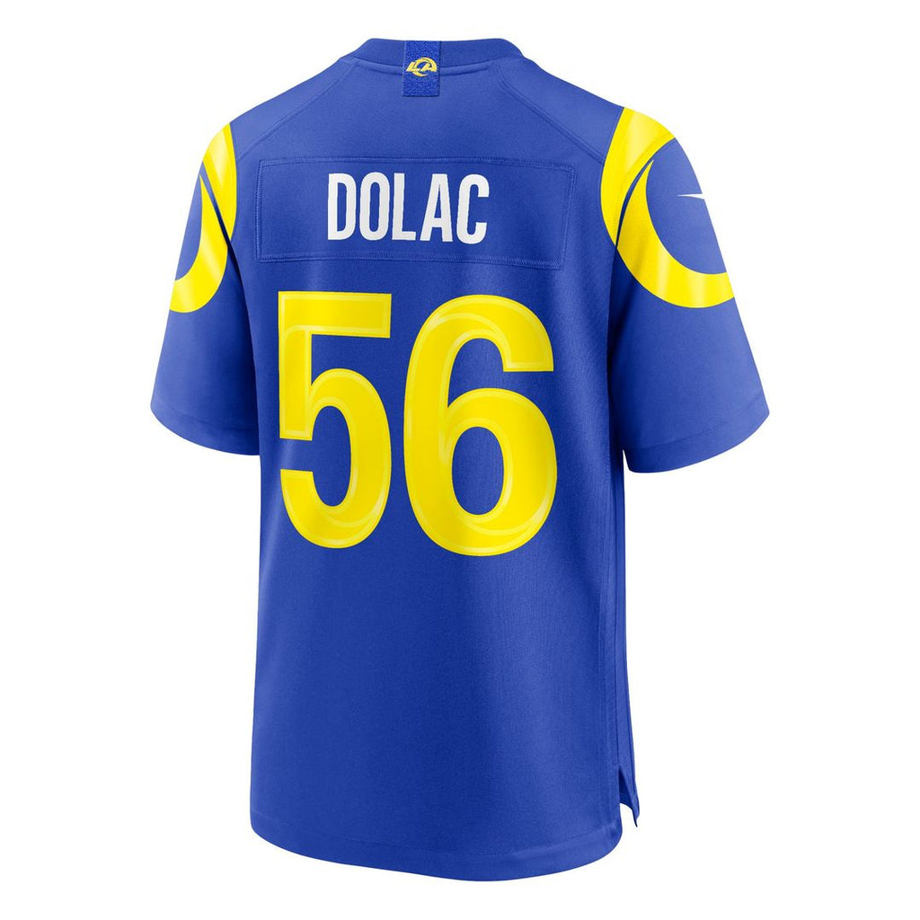 Los Angeles Rams Shaun Dolac Nike Royal Game Jersey
