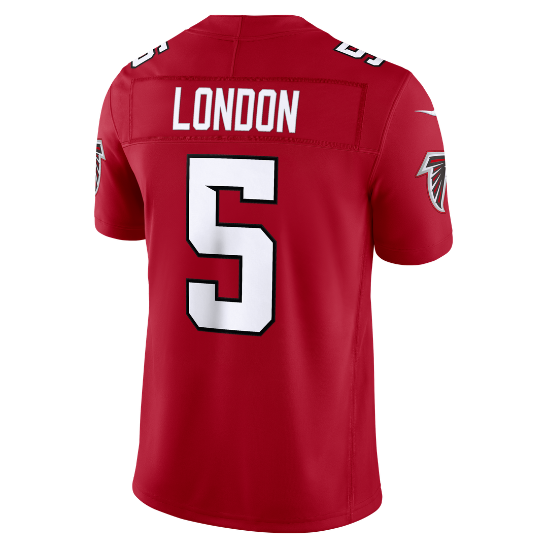 Atlanta Falcons Drake London Nike Red Team Vapor FUSE Stitched Limited Jersey