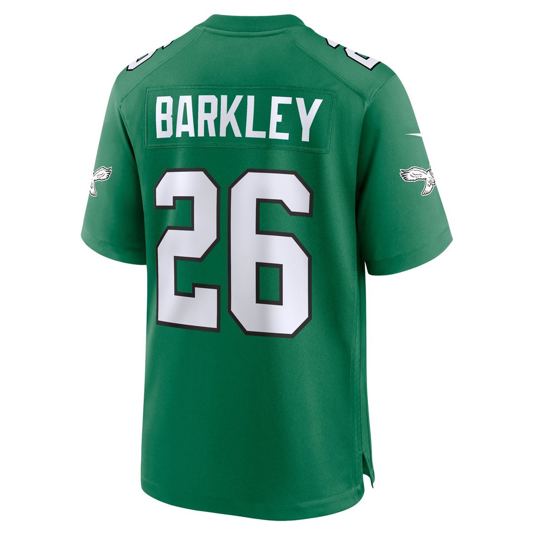 Philadelphia Eagles Saquon Barkley Nike Midnight Green Game Jersey