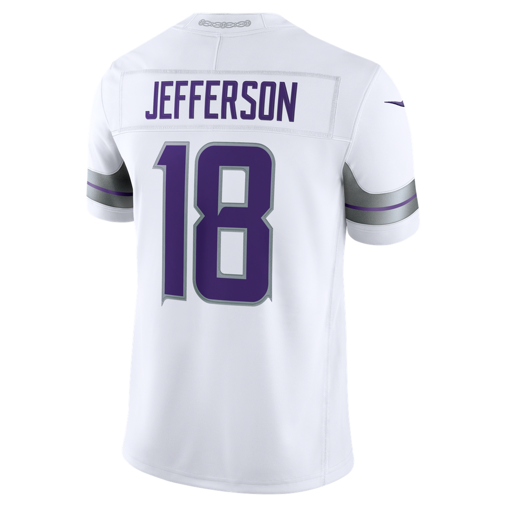 Minnesota Vikings Justin Jefferson Nike White Alternate Vapor FUSE Stitched Limited Jersey