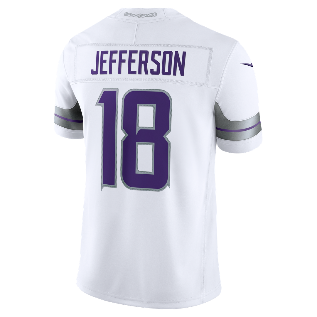 Minnesota Vikings Justin Jefferson Nike White Alternate Vapor FUSE Stitched Limited Jersey