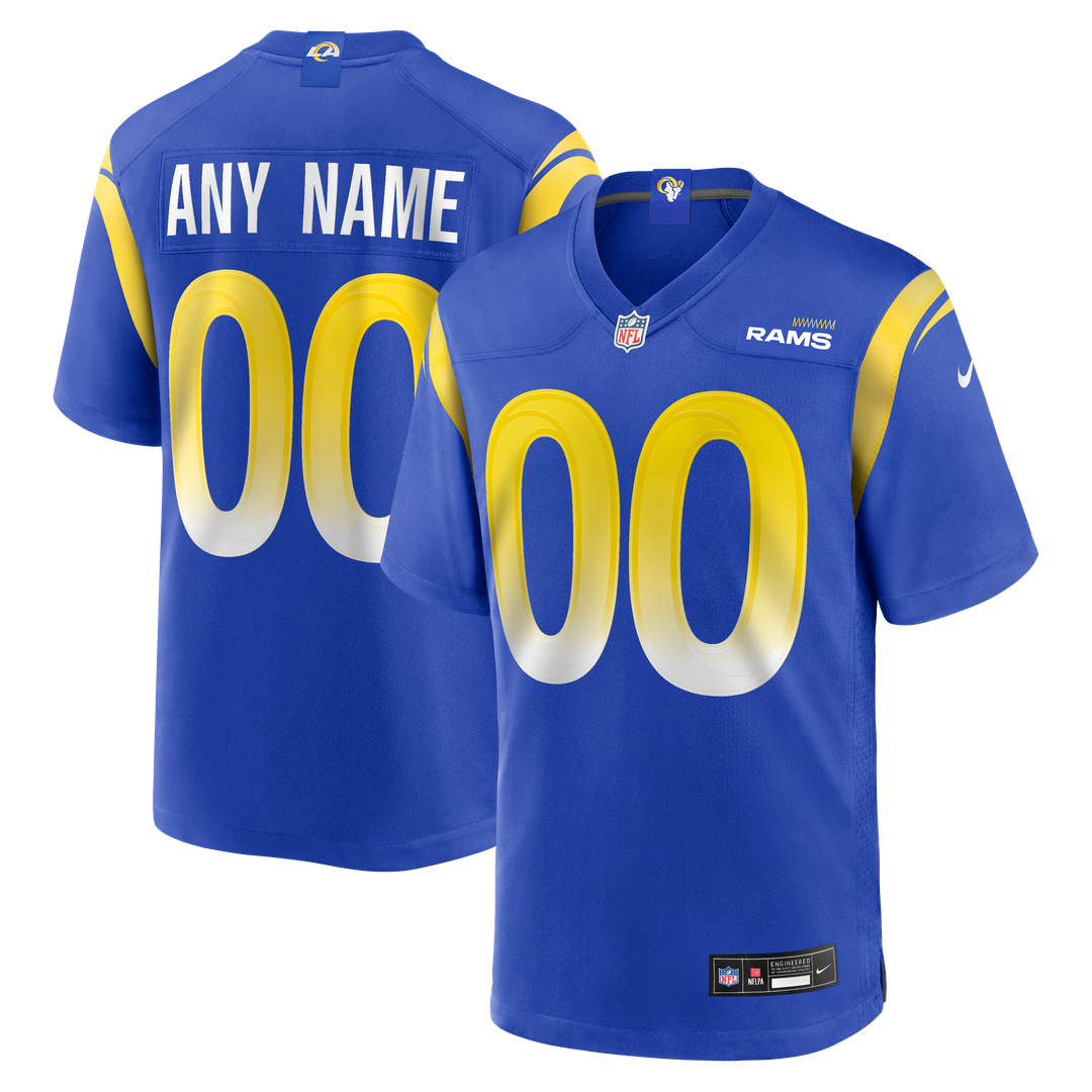 Los Angeles Rams Nike Royal Custom Jersey