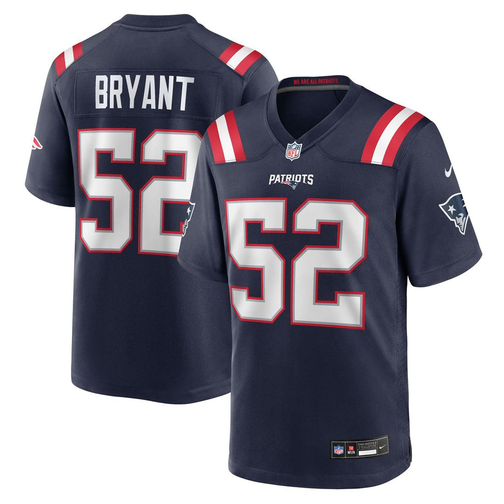 New England Patriots Marcus Bryant Nike Navy Game Jersey