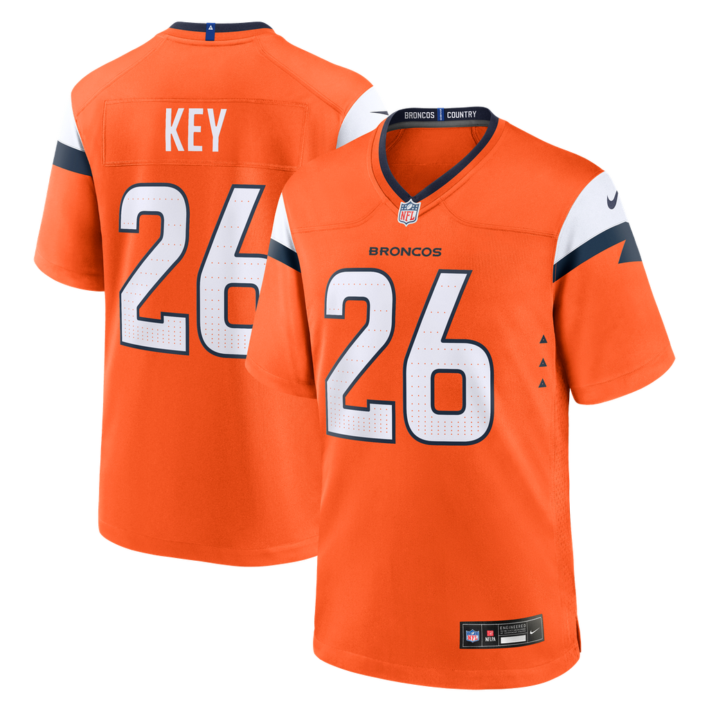 Denver Broncos Devon Key Nike Orange Game Jersey