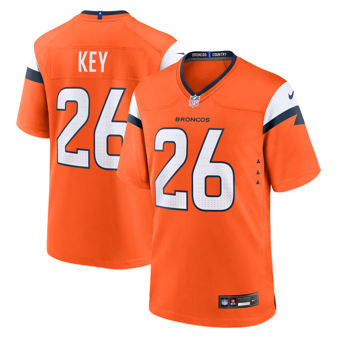 Denver Broncos Devon Key Nike Orange Game Jersey