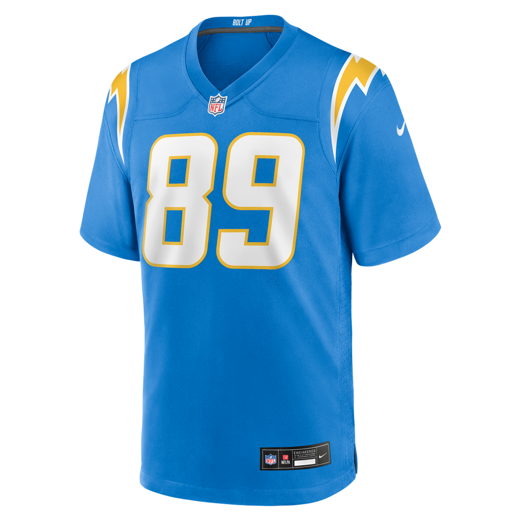 Los Angeles Chargers Will Dissly Nike Powder Blue Game Jersey