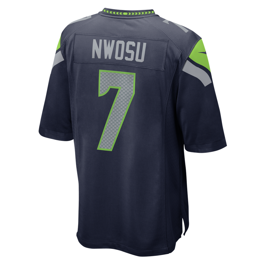 Seattle Seahawks Uchenna Nwosu Nike College Navy Game Jersey