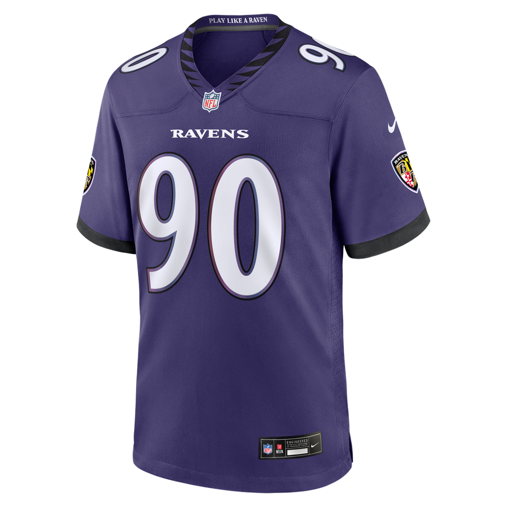 Baltimore Ravens Aeneas Peebles Nike Purple Game Jersey