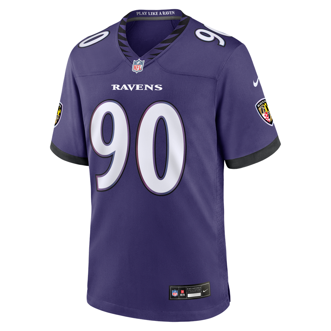 Baltimore Ravens Aeneas Peebles Nike Purple Game Jersey