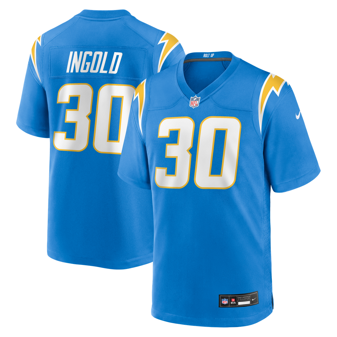 Los Angeles Chargers Alec Ingold Nike Powder Blue Game Jersey