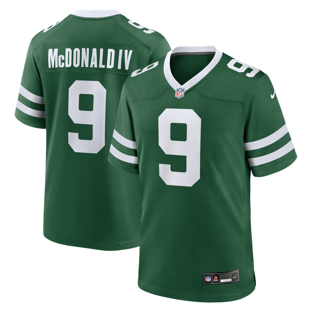 New York Jets Will McDonald IV Nike Legacy Green Game Jersey