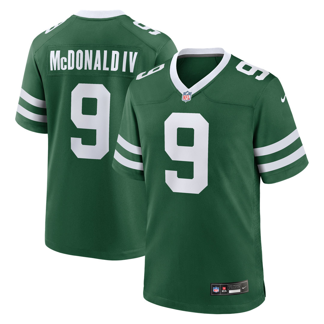New York Jets Will McDonald IV Nike Legacy Green Game Jersey