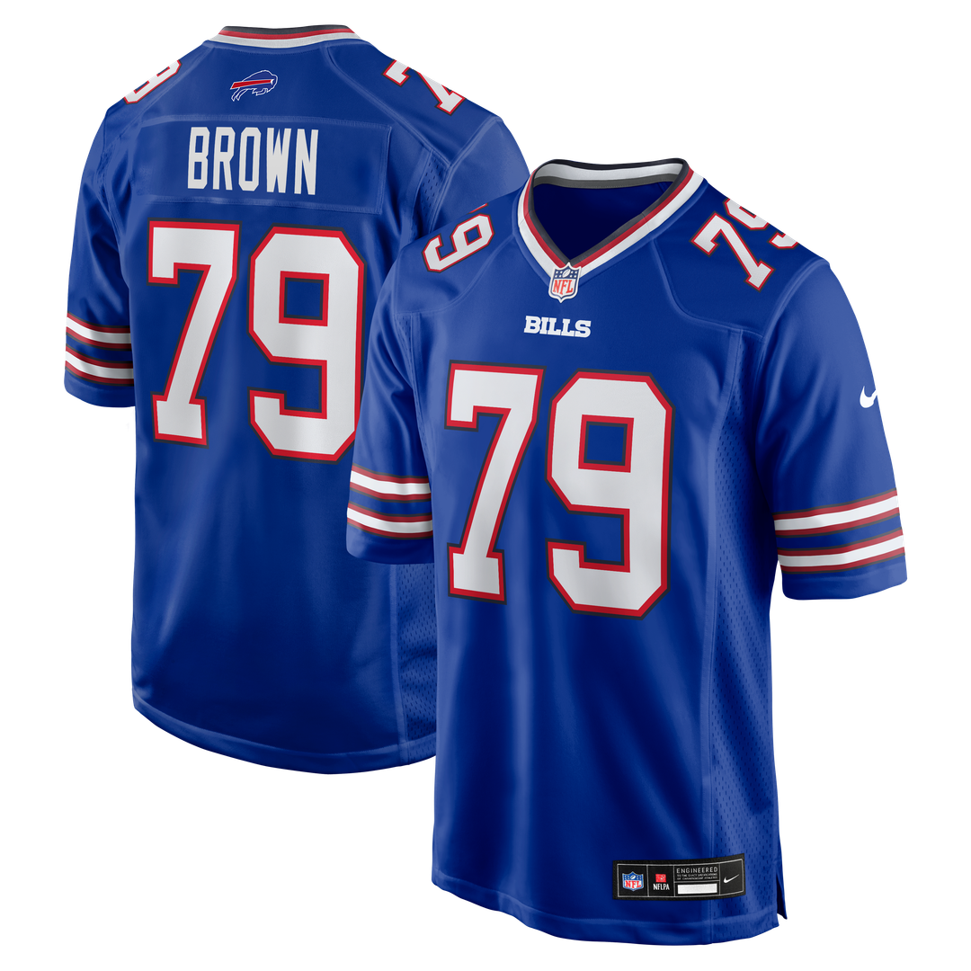 Buffalo Bills Ruben Brown Nike Royal Retired Player Game Jersey