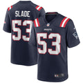 New England Patriots Chris Slade Nike Navy Retired Player Game Jersey