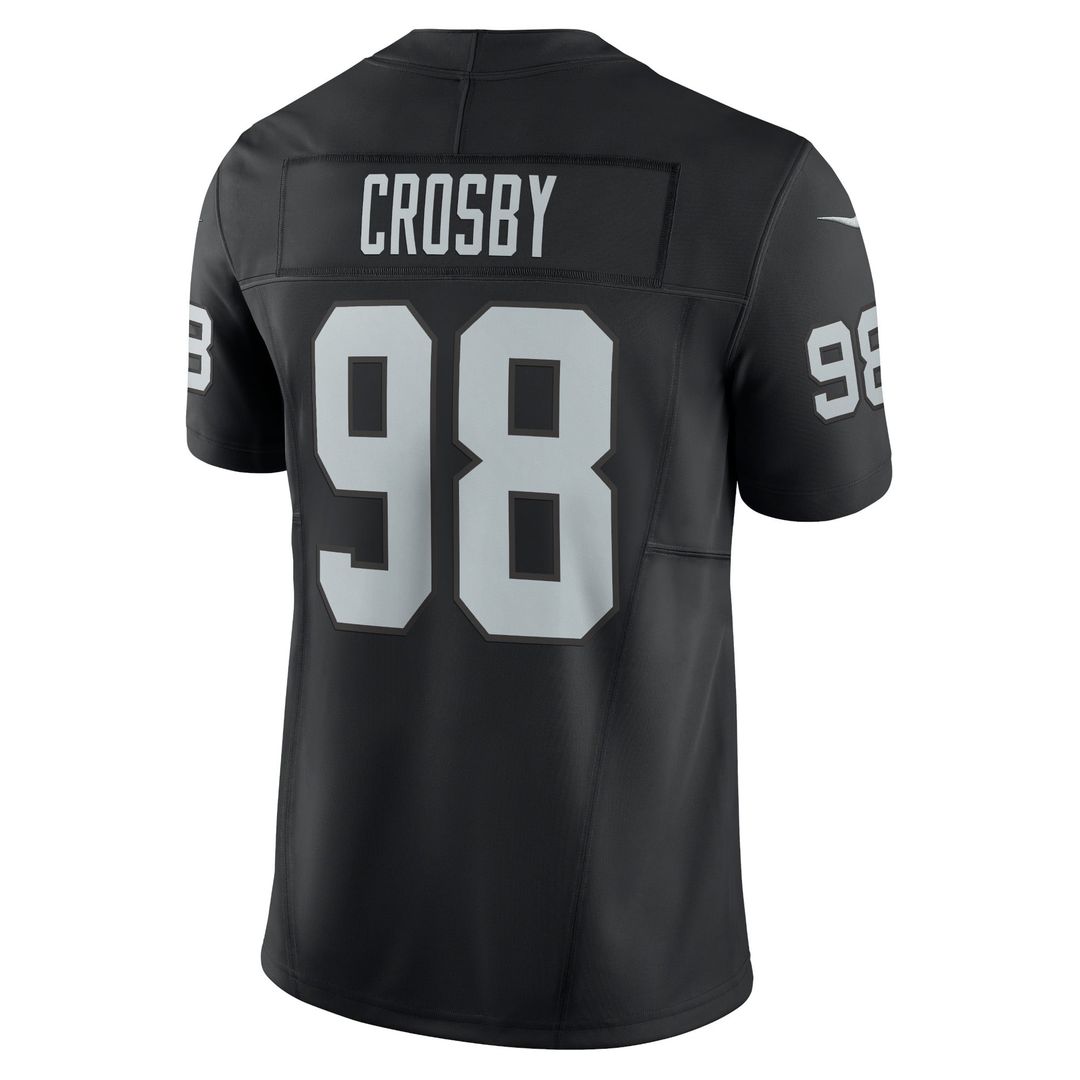 Las Vegas Raiders Maxx Crosby Nike Black Vapor FUSE Limited Jersey