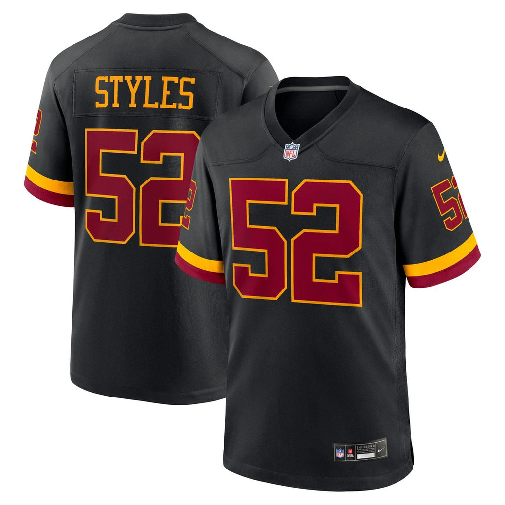 Washington Commanders Sonny Styles Nike Black Game Jersey