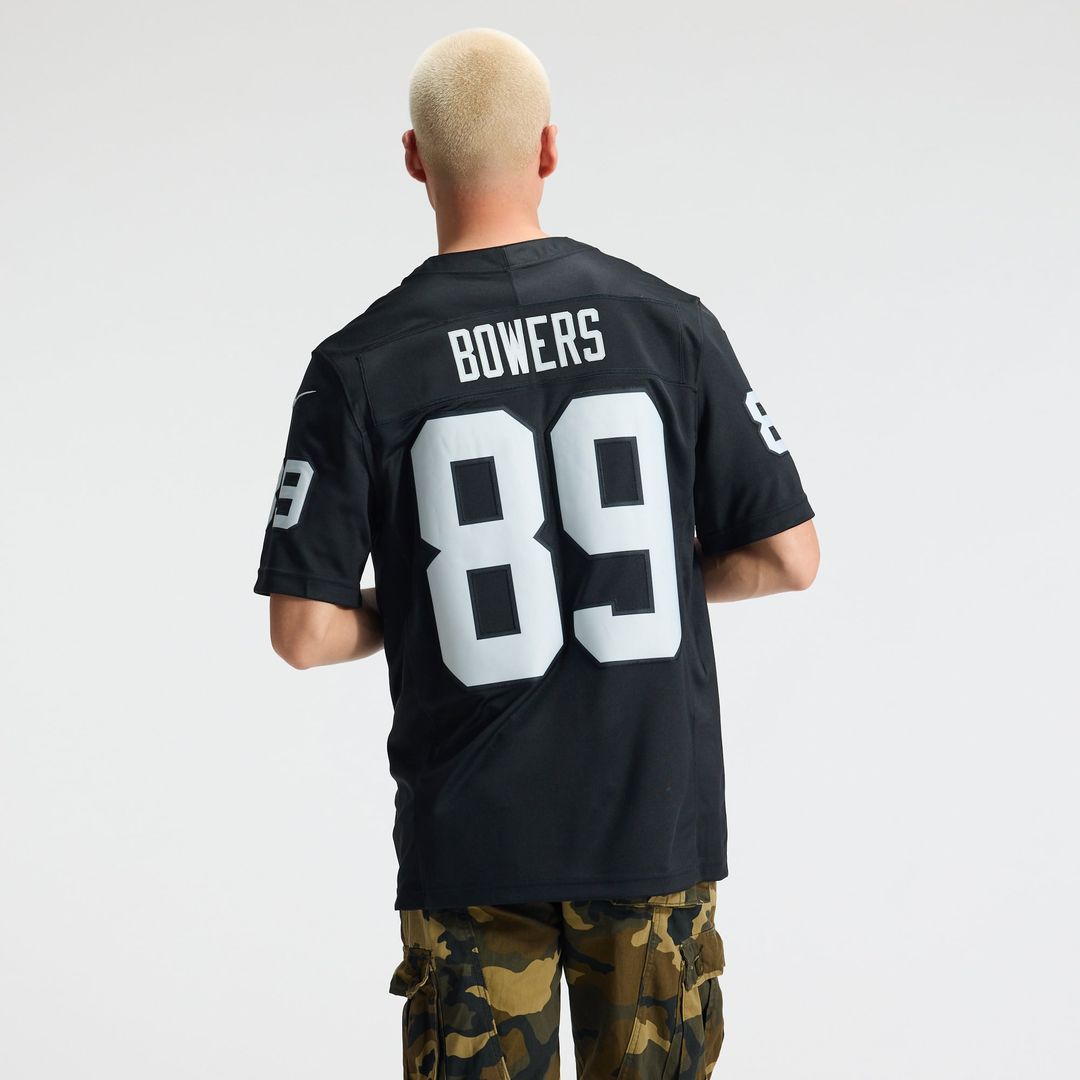Las Vegas Raiders Brock Bowers Nike White Vapor FUSE Stitched Limited Jersey